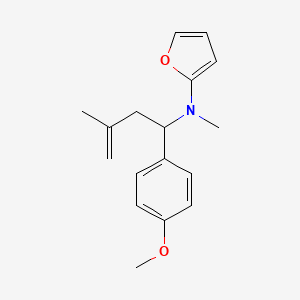 N-[1-(4-methoxyphenyl)-3-methylbut-3-enyl]-N-methylfuran-2-amine