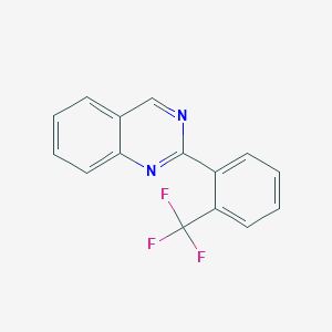 molecular formula C15H9F3N2 B15064444 2-(2-(Trifluoromethyl)phenyl)quinazoline 