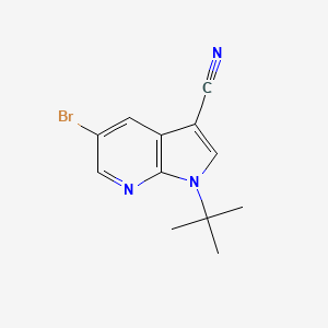 5-Bromo-1-(tert-butyl)-1H-pyrrolo[2,3-b]pyridine-3-carbonitrile