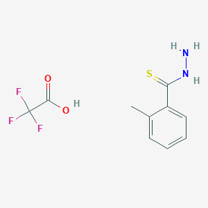 molecular formula C10H11F3N2O2S B15064450 2-Methylbenzothiohydrazide 2,2,2-trifluoroacetate 