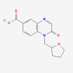 2-Oxo-1-((tetrahydrofuran-2-yl)methyl)-1,2-dihydroquinoxaline-6-carboxylic acid