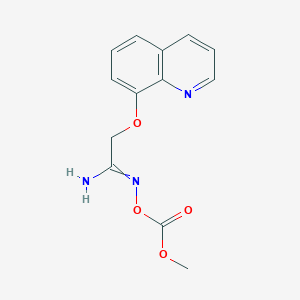 N'-[(Methoxycarbonyl)oxy][(quinolin-8-yl)oxy]ethanimidamide