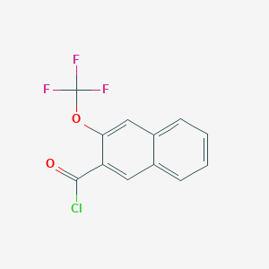 molecular formula C12H6ClF3O2 B15064529 2-(Trifluoromethoxy)naphthalene-3-carbonyl chloride 