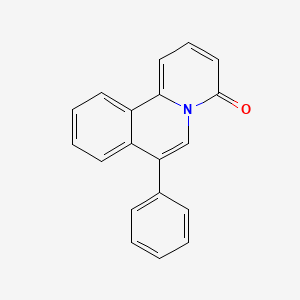 molecular formula C19H13NO B15064534 7-Phenyl-4H-pyrido[2,1-a]isoquinolin-4-one CAS No. 61259-59-4