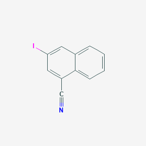 molecular formula C11H6IN B15064554 1-Cyano-3-iodonaphthalene 