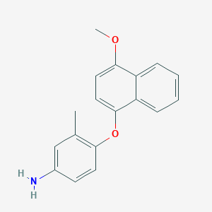 4-((4-Methoxynaphthalen-1-yl)oxy)-3-methylaniline