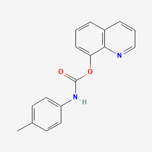 molecular formula C17H14N2O2 B15064583 Quinolin-8-yl p-tolylcarbamate CAS No. 99541-00-1