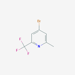 molecular formula C7H5BrF3N B1506459 4-Bromo-2-methyl-6-(trifluoromethyl)pyridine CAS No. 615580-45-5