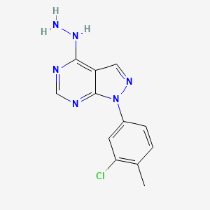 1-(3-Chloro-4-methylphenyl)-4-hydrazinyl-1H-pyrazolo[3,4-d]pyrimidine