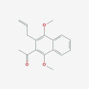 1-[1,4-Dimethoxy-3-(prop-2-en-1-yl)naphthalen-2-yl]ethan-1-one