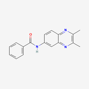 molecular formula C17H15N3O B15064619 N-(2,3-Dimethylquinoxalin-6-yl)benzamide CAS No. 28485-67-8