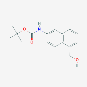 molecular formula C16H19NO3 B15064628 Tert-butyl (5-(hydroxymethyl)naphthalen-2-yl)carbamate CAS No. 685902-89-0