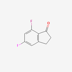 7-Fluoro-5-iodo-2,3-dihydroinden-1-one