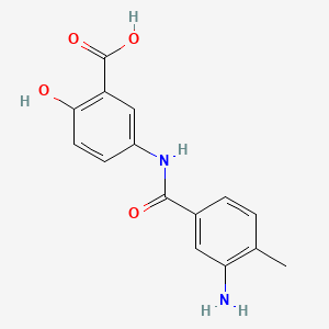 molecular formula C15H14N2O4 B1506465 3-Amino-4-methyl-3'-carboxy-4'-hydroxybenzanilide CAS No. 6201-83-8
