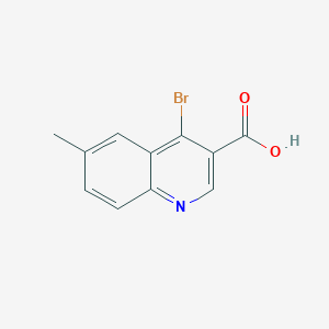 molecular formula C11H8BrNO2 B15064650 4-Bromo-6-methylquinoline-3-carboxylic acid 