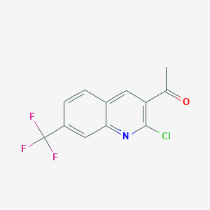 1-(2-Chloro-7-(trifluoromethyl)quinolin-3-yl)ethanone