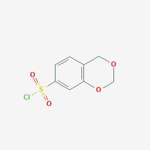 molecular formula C8H7ClO4S B1506467 4H-1,3-Benzodioxine-7-sulfonyl chloride CAS No. 499771-01-6