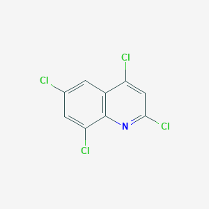 molecular formula C9H3Cl4N B15064678 2,4,6,8-Tetrachloroquinoline 