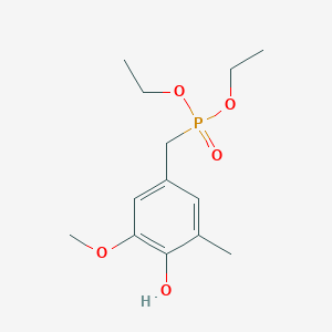 molecular formula C13H21O5P B1506468 4-(Diethoxyphosphorylmethyl)-2-methoxy-6-methyl-phenol CAS No. 407584-03-6