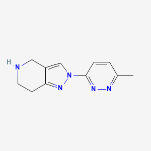 molecular formula C11H13N5 B1506474 2-(6-Methylpyridazin-3-yl)-4,5,6,7-tetrahydro-2H-pyrazolo[4,3-c]pyridine CAS No. 949962-95-2