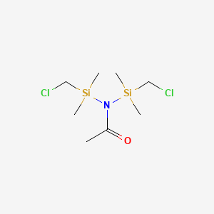 N,N-Bis[(chloromethyl)(dimethyl)silyl]acetamide