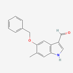 5-(Benzyloxy)-6-methyl-1H-indole-3-carbaldehyde