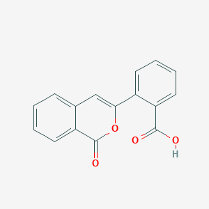 molecular formula C16H10O4 B15064799 Benzoic acid, 2-(1-oxo-1H-2-benzopyran-3-yl)- CAS No. 792-23-4