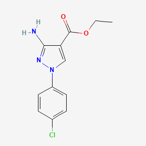 molecular formula C12H12ClN3O2 B15064806 Ethyl 3-amino-1-(4-chlorophenyl)-1H-pyrazole-4-carboxylate CAS No. 225930-54-1