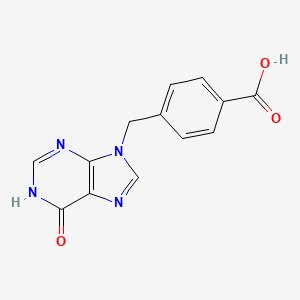 4-((6-Oxo-3H-purin-9(6H)-yl)methyl)benzoic acid