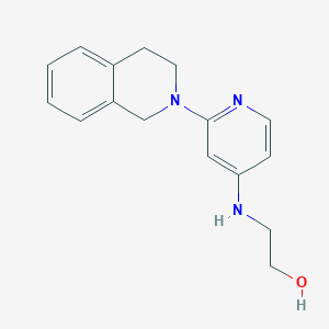 molecular formula C16H19N3O B15064878 2-((2-(3,4-Dihydroisoquinolin-2(1H)-yl)pyridin-4-yl)amino)ethanol CAS No. 524718-12-5