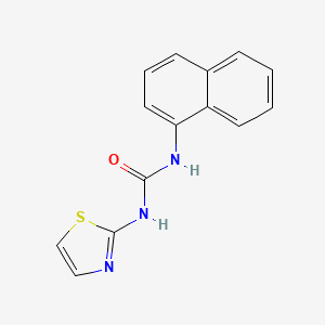 molecular formula C14H11N3OS B15064898 1-(Naphthalen-1-yl)-3-(thiazol-2-yl)urea CAS No. 501008-89-5