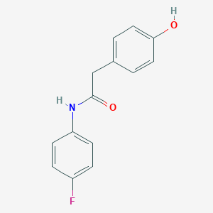 molecular formula C14H12FNO2 B150649 N-(4-氟苯基)-2-(4-羟基苯基)乙酰胺 CAS No. 131179-72-1