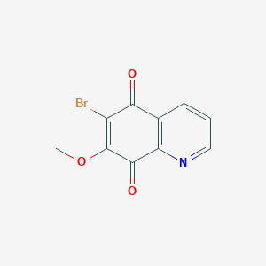 molecular formula C10H6BrNO3 B15064914 6-Bromo-7-methoxyquinoline-5,8-dione CAS No. 86927-80-2