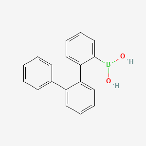 molecular formula C18H15BO2 B15064922 [2-(2-phenylphenyl)phenyl]boronic acid 