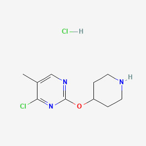 4-Chloro-5-methyl-2-(piperidin-4-yloxy)pyrimidine hydrochloride