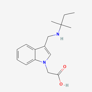 2-(3-((Tert-pentylamino)methyl)-1H-indol-1-yl)acetic acid