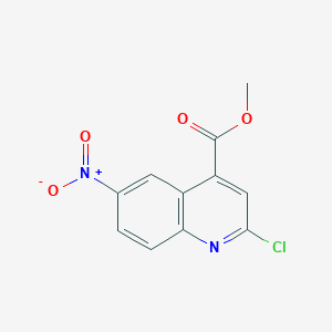 molecular formula C11H7ClN2O4 B15065001 Methyl 2-chloro-6-nitroquinoline-4-carboxylate CAS No. 103646-11-3