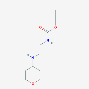 molecular formula C12H24N2O3 B1506502 tert-butyl 2-(tetrahydro-2H-pyran-4-ylamino)ethylcarbamate 