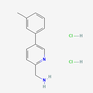 (5-(m-Tolyl)pyridin-2-yl)methanamine dihydrochloride