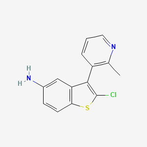 2-Chloro-3-(2-methylpyridin-3-yl)benzo[b]thiophen-5-amine