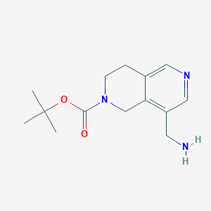 tert-Butyl 8-(aminomethyl)-3,4-dihydro-2,6-naphthyridine-2(1H)-carboxylate