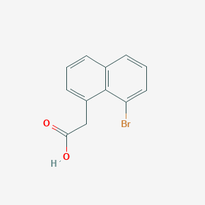 molecular formula C12H9BrO2 B15065047 2-(8-Bromonaphthalen-1-yl)acetic acid 