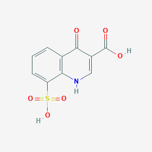 molecular formula C10H7NO6S B15065056 4-Oxo-8-sulfo-1,4-dihydroquinoline-3-carboxylic acid CAS No. 876303-40-1