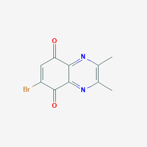 molecular formula C10H7BrN2O2 B15065073 6-Bromo-2,3-dimethylquinoxaline-5,8-dione CAS No. 7697-86-1