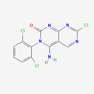 7-Chloro-3-(2,6-dichlorophenyl)-4-imino-3,4-dihydropyrimido[4,5-d]pyrimidin-2(1H)-one