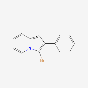 3-Bromo-2-phenylindolizine