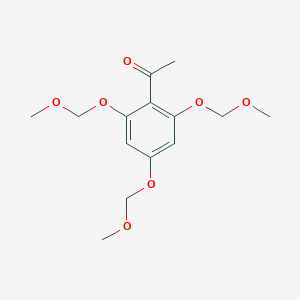molecular formula C14H20O7 B150651 乙酮，1-[2,4,6-三(甲氧基甲氧基)苯基]- CAS No. 36804-11-2