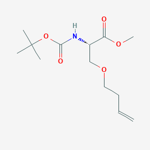 molecular formula C13H23NO5 B15065126 (S)-Methyl 3-(but-3-en-1-yloxy)-2-((tert-butoxycarbonyl)amino)propanoate CAS No. 1346773-50-9