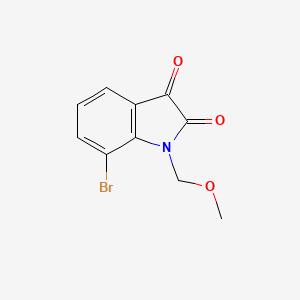 molecular formula C10H8BrNO3 B15065138 1H-Indole-2,3-dione, 7-bromo-1-(methoxymethyl)- CAS No. 496789-40-3