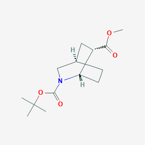 molecular formula C14H23NO4 B15065177 2-tert-Butyl 6-methyl (1S,4R,6S)-2-azabicyclo[2.2.2]octane-2,6-dicarboxylate CAS No. 125136-76-7